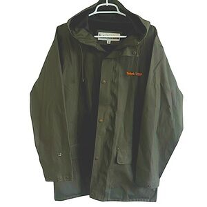 TIMBERLAND MENS PRO SERIES RAIN JACKET HOOD OLIVE GREEN